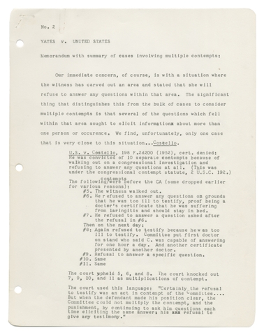 Yates vs United States