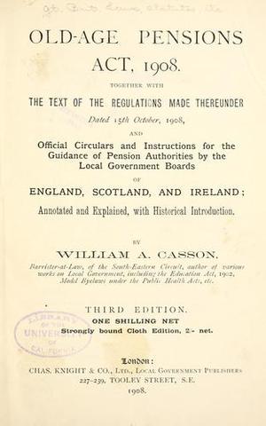 Old Age Pensions Act