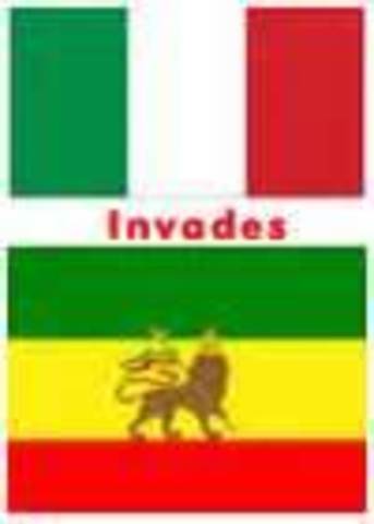 Italy ivades Ethipia and