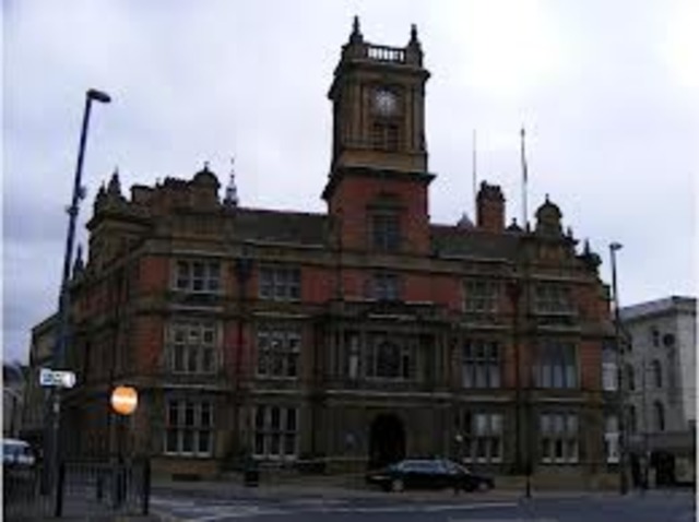 Blackpool Town Hall is built