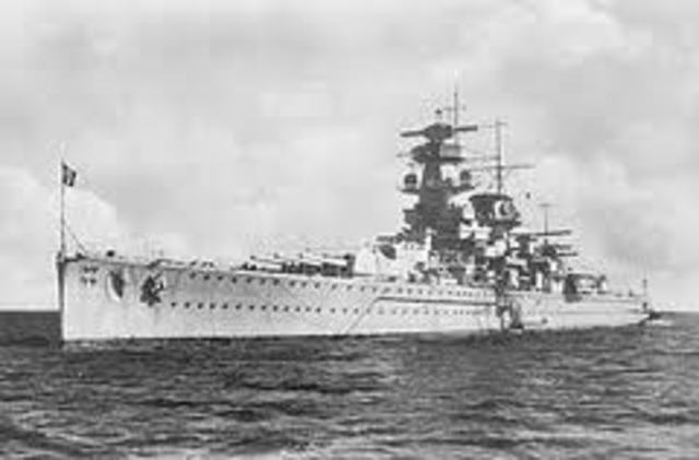 France ships search for the Graf Spee
