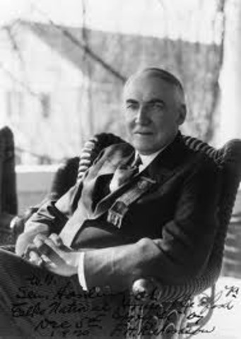 Warren G. Harding takes office