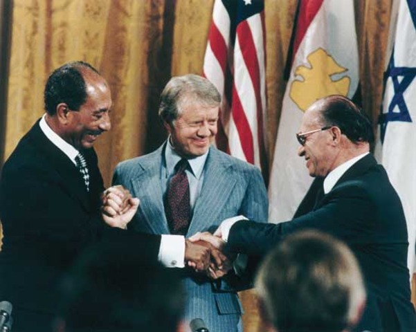 Jimmy Carter presides over Camp David Accords