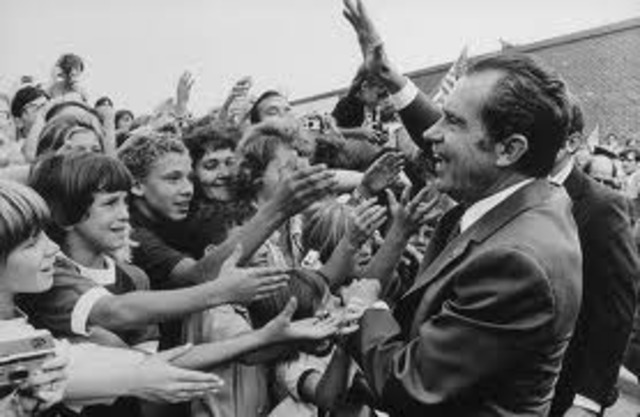 Richard Nixon is elected for his first term in office