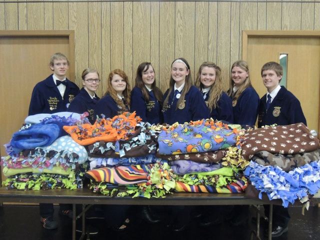 Hice mantas para proyecto de Linus.