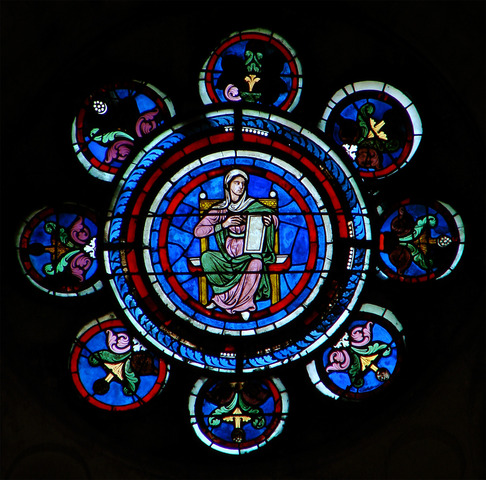 Vitral de Rose Nord Cathédrale de Laon