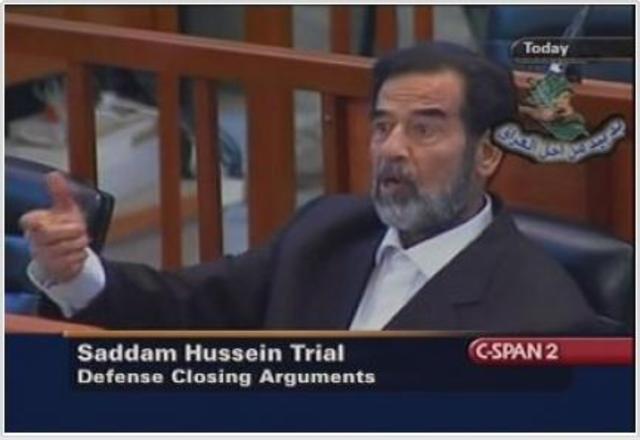 Saddam Hussein goes on trial