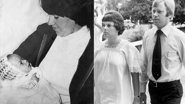 Lindy is charged;  Michael Chamberlain, Lindy's husband is charged as an accomplice.