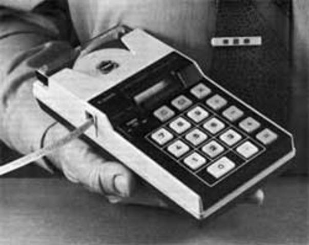 Texas Instruments develops the first hand-held calculator