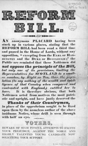 The Reform Bill of 1832