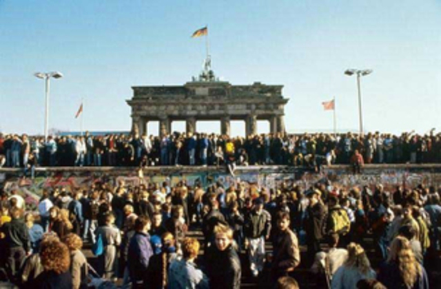 The Berlin Wall comes down