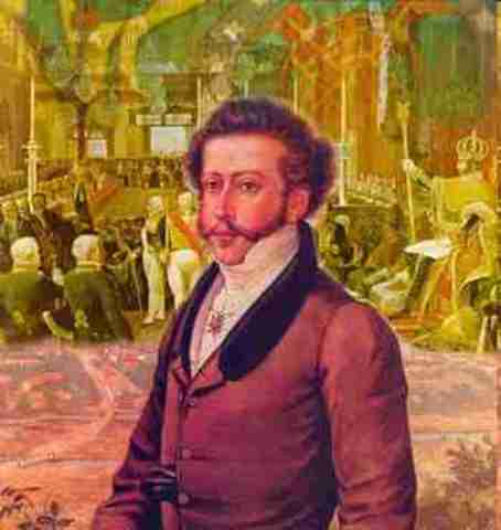 Chega D. Pedro à Terceira. Assume a regência.