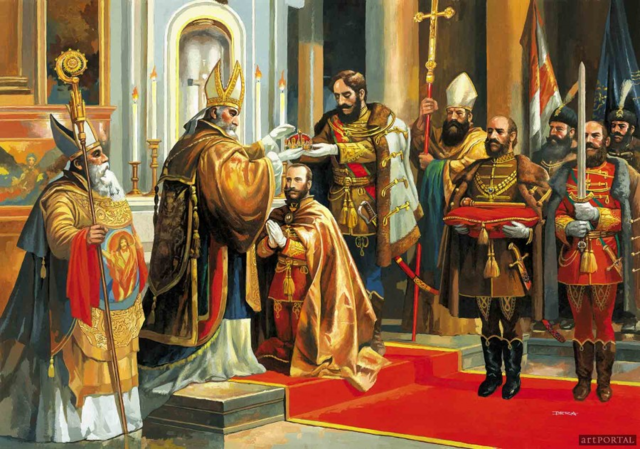 Ferenc József magyar királlyá koronázása