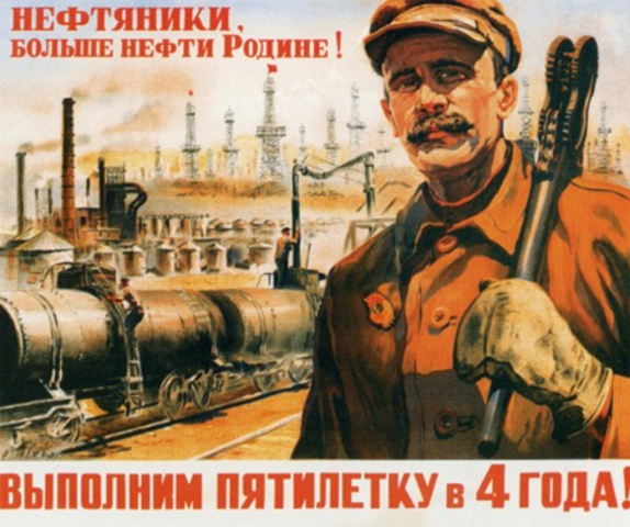 Stalin implements the first 5-year plan