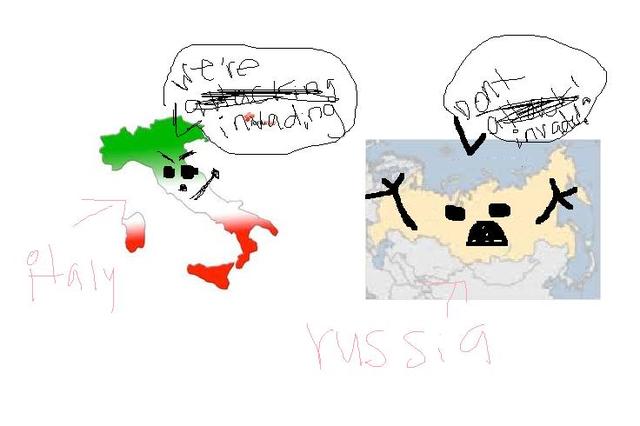 Italy invades Russia