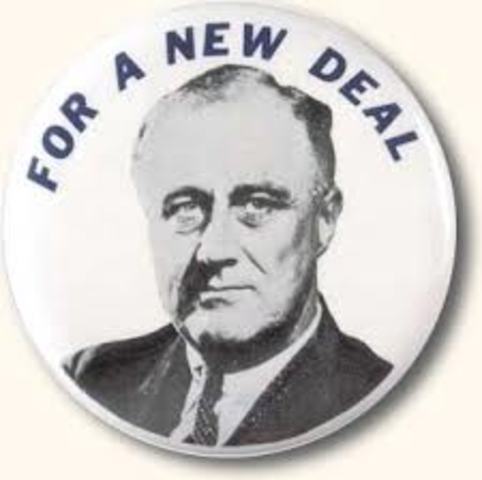 Roosevelt makes the "New Deals"