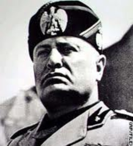 Mussolini named Italian premier. Gradually erodes democracy