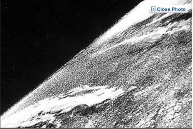 first photo from space