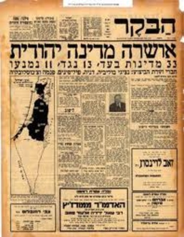 תגובות בעיתונות הישראלית על החלטת כ"ט בנובמבר