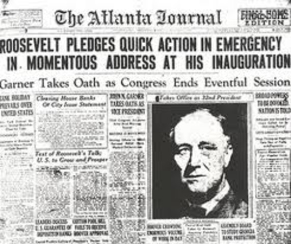 Roosevelt's "New Deals" get the USA going in the right economic direction again