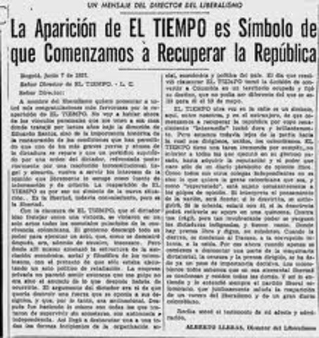 Regreso del periodico