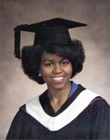 Michelle Graduates from high school.