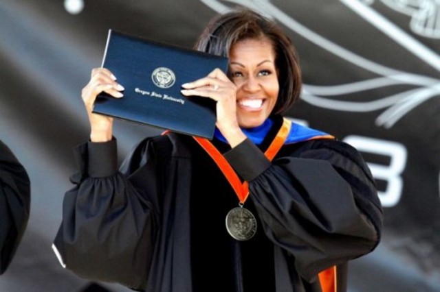 Michelle Obama Graduates Princeton