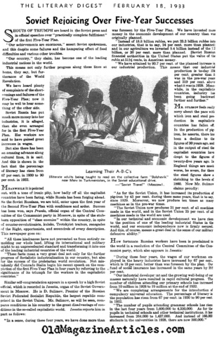 Stalin implements the first Five Year Plan