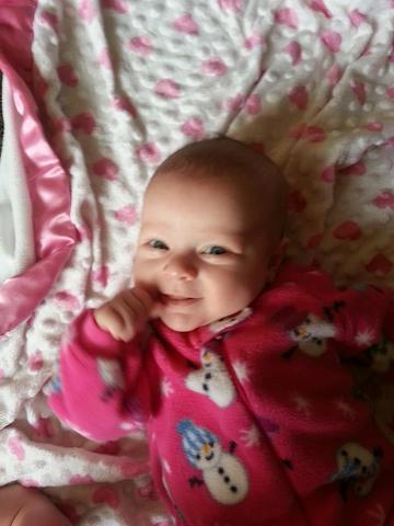 Conocí́ mi sobrina para primero tiempo.