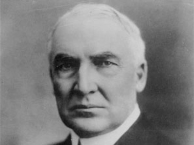 Warren E Harding takes Office