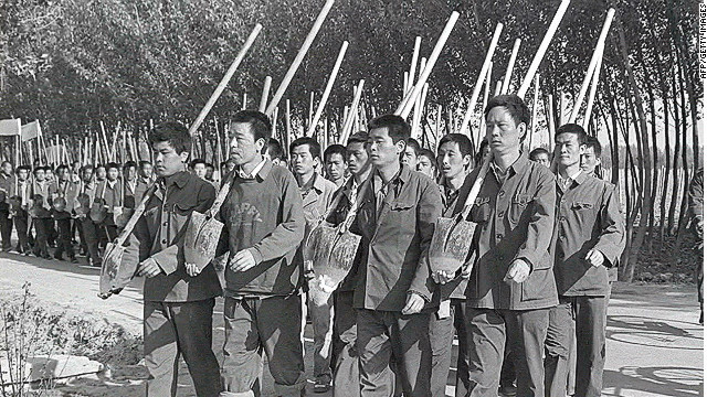 Chinese Communists sent to Labor Camps