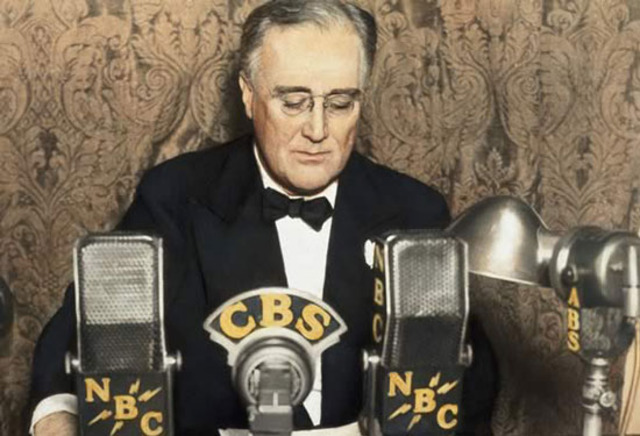 Roosevelt points U.S. in Right Direction