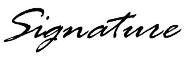 Signatures