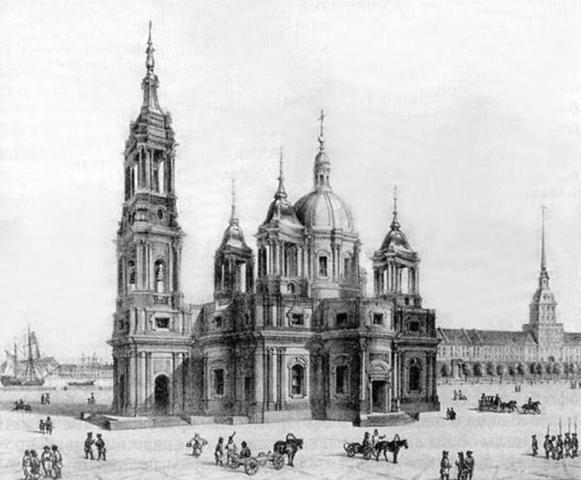 Строительство  Исаакиевского собора