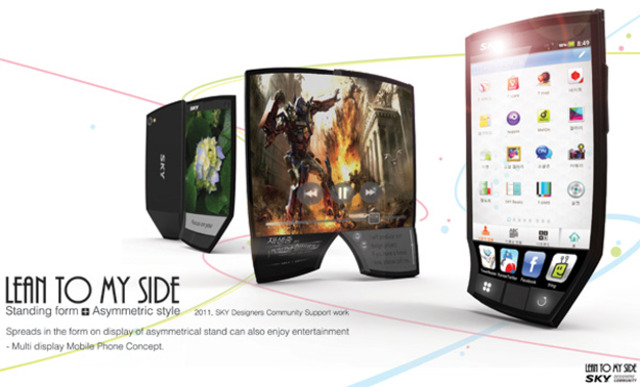 Concept Asymmetric smartphone Lean On Me