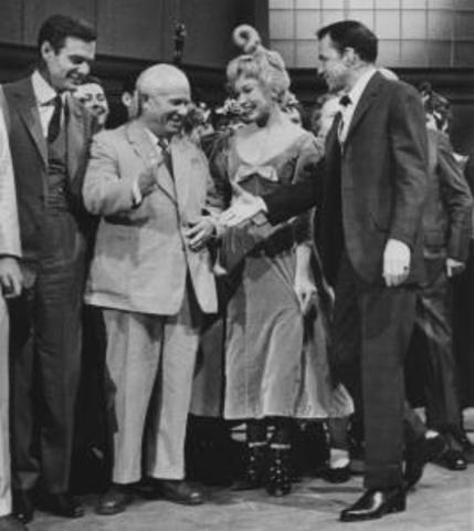 Nikita Khrushchev visits the USA