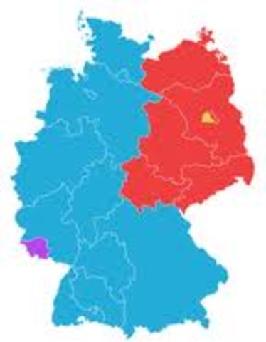 America, Britain, and Frace join their sections of Germany together