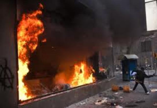 Violent end to labor strikes.