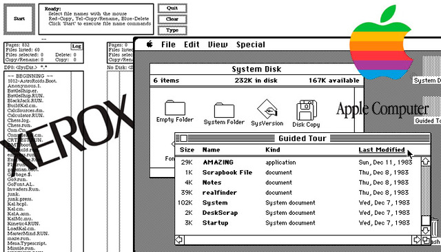Apple Roba el raton e interfaz Grafica