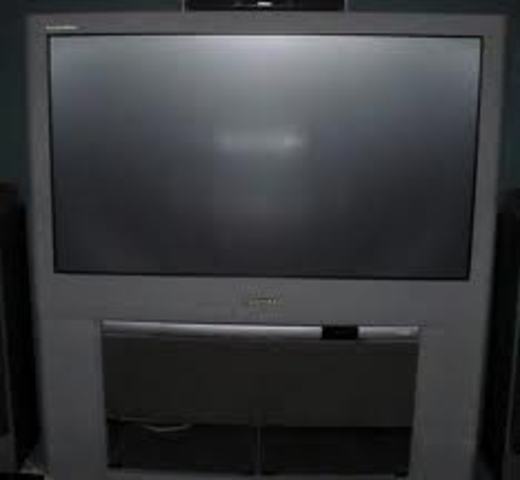 first giant screen tv