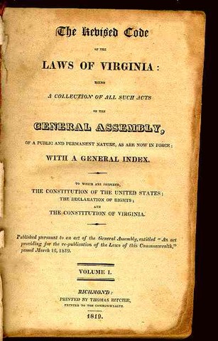 Virginia Slave Code
