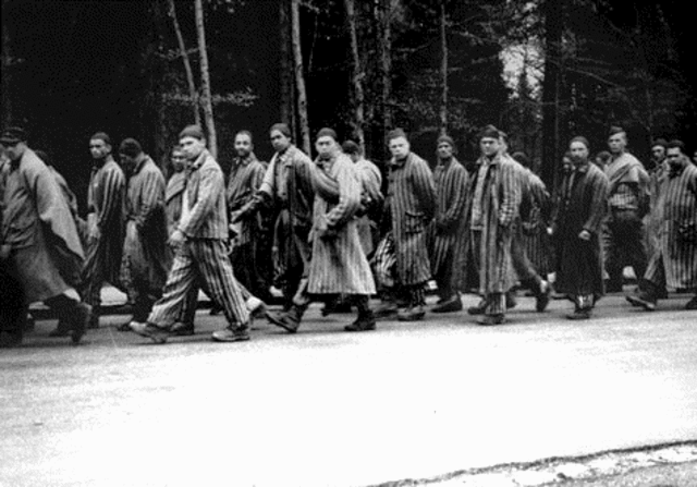 "Death March" Auschwitz evacuation