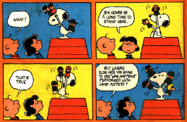 The comic strip peanuts