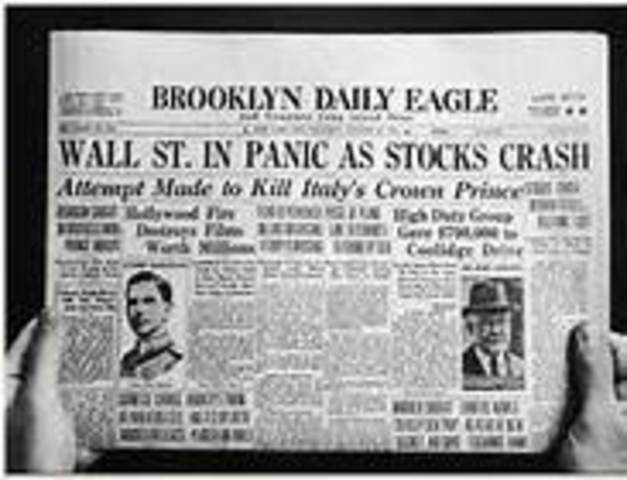 Black Tuesday Market Crash Starts Great Depression