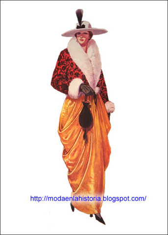 Dama de Europa occidental en 1910.