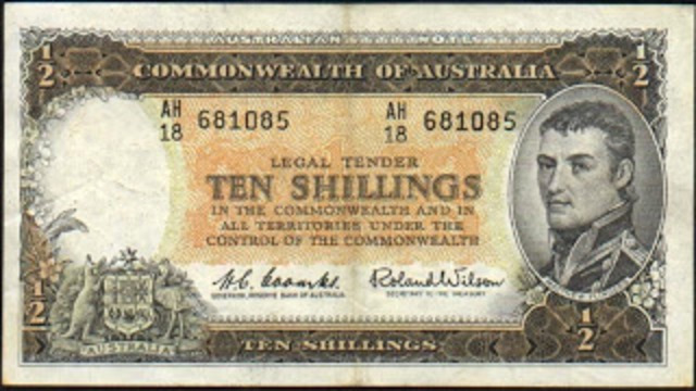 Australia first money.