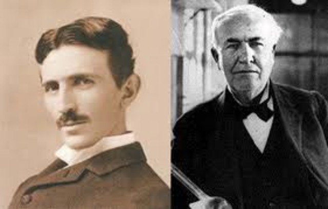 Tesla y Edison comienzan a trabajar juntos