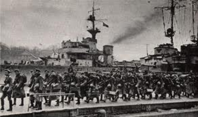 Germany takes over Denmark