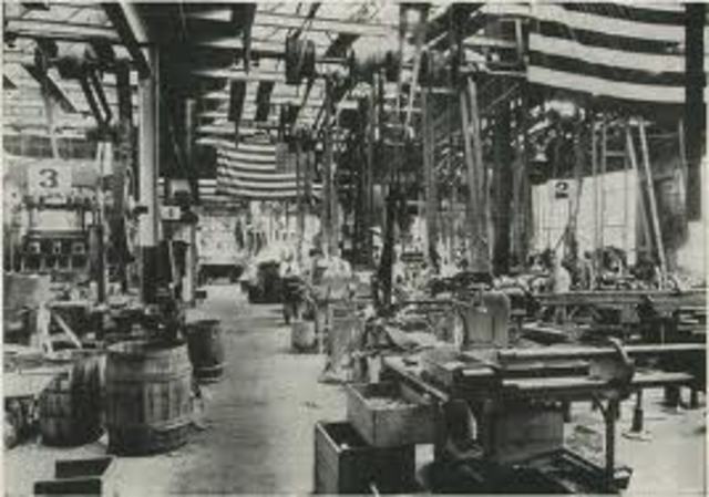 American factories were turning out nearly half of the world's industrial goods