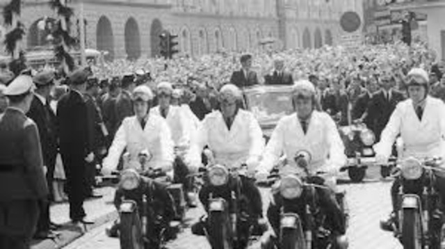 US President Entering West Germany